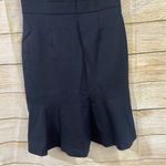 Banana Republic  sheath navy dress with frill hem women’s Size 4 Photo 7
