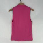 ANIMALE Pink Ribbed Stretch Knit Sleeveless Mock Neck Top Size M Size M Photo 5