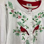 C&K designs Red cardinal cardigan sweater sweatshirt size 2x Christmas vintage Photo 3