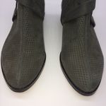 Vince Camuto Women's Dark Gray Laser Cut Perforated Suede Booties Photo 4