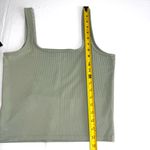 Hollister  Ribbed Tank Top Square Neck Cropped Long Size Large Photo 5