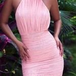 House Of CB London Merielle Pink Midi Dress Photo 1