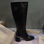 BCBGeneration  Women's Seena Black Leather Square Toe Tall Boots Size 7 New!!! Photo 1