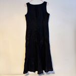 Talbots  Pure Irish Linen Sleeveless Midi Sheath Dress Black Womens Size 8 Petite Photo 1