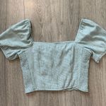 NWOT Plaid crop top White Photo 0