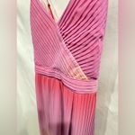 Leith  Nordstrom Ombré Gradient Pink Lemonade Dress with accordion pleats Small Photo 5