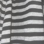 Grass Collection Black and Gray Striped Shrug  Photo 2