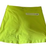 Nike Golf Tour Performance Dr Fit Tennis Golf Skort Sz L Chartreuse Zip Pockets Photo 1