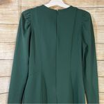 H&M puff sleeved green fitted dress Size Medium Photo 7
