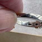 Designer AJ 14K sterling real diamond ring size 7.5 Gold Photo 5