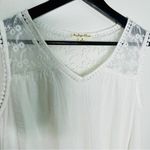 indigo. ROSE Summer dress white with sheer lace top lined Photo 4