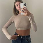 Isabelle's Cabinet Isabelle’s Cabinet Tan Crop Top Photo 0