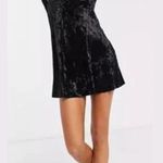Free People NWT  Kat Velvet Mini Dress in Black Photo 0