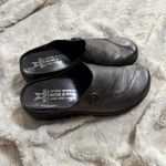 Mephisto Helen Metallic Bronze Leather Clogs Comfort Slides Size 8.5 US Gray Photo 4