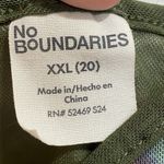 No Boundaries Vtg Y2K XL Mesh Floral Babydoll rosette Cottagecore Top Fairy Grunge Festival Photo 2