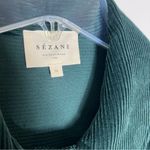 Sézane NEW Sezane Sandrine Corduroy Shirt Forest Green Sz 36 / S Photo 3