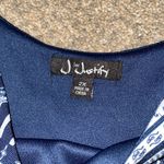 J for Justify Navy & White Maxi Dress Photo 4