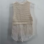 Veronica Beard  Sade Mixed media‎  Sweater tank ivory Women's size small Photo 5