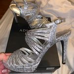 Adrianna Papell Silver Strap Heels Photo 0