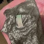 Decree  Sparkly Shiny High Waisted Mini Skirt Photo 5