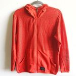 Harley Davidson Hoodie Bright Orange Mesh Full Zip Up Sz S GUC Biker Wear Photo 1