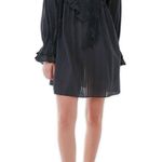 Urban Outfitters  Black Pepper Ruffle Bib Babydoll Peasant Mini Dress Photo 0