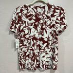 Nine West  Floral v-neck tee shirt Photo 1