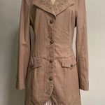 PROMOD Long Blazer Tan Size 8 Photo 0