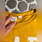 Gap Yellow Sweatshirt with White Logo Photo 5