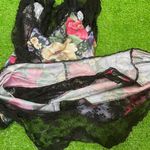 Vintage 90s Henson Kickernick Women’s L‎ Bodysuit Floral Black Lace Lingerie Red Size L Photo 6