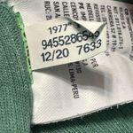 American Eagle AE Baby Tee Ribbed Snap Front Cropped Lettuce Hem Tee Green Size S Photo 8