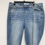 Torrid  Light Wash High Rise Cropped Skinny Jeans Womens 16 Blue Denim Zip Fly Photo 3