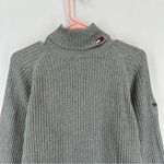 Tommy Hilfiger  Jeans Vintage Turtle Neck Pullover Ribbed Sweater Women’s M Grey Photo 1