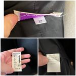 Vintage Oberon Black Wrap Style Maxi Dress Gold Buttons Long Sleeve Size 12 Photo 6