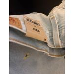 Levi's 501 High Rise Denim Shorts Light Wash Embroidered Cut Off Size 28 Photo 6