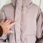 Marc Alan New York Women's High Neck Zip Front Winter Puffer Jacket Gray Size L Size L Photo 0