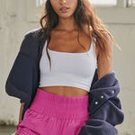 Free People FP Movement Way Home Pink High Waisted Running Shorts Women's Sz S Photo 0