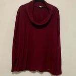Michael Kors  woman maroon turtleneck long sleeve shirt size XL Photo 0