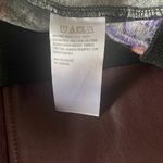 IMAN black leaf pattern long sleeve zip up bomber jacket sweatshirt women's M Size M Photo 6