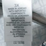 Liz Claiborne Liz & Co. 3X Blue White Floral Print Crop Top Plus Photo 6