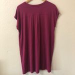 Eileen Fisher  Crew Neck Boxy Dress in Berry Magenta - Size Large Photo 3