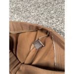 J. McLaughlin  Pull On Tan Brown Ribbed Knit Skinny Pants Elastic Cuffs Cotton M Photo 4