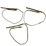 Set of 3 Gold Chain and Brown Faux Leather Belts Womens 8 Photo 2