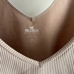 Hollister  ribbed fitted crop v neck tank top Photo 2