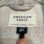 American Eagle WOMENS PLAID GINGHAM UTILITY JACKET SHACKET GRAY XL Photo 2