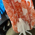 Mlle Gabrielle  Orange Maxi dress 3X gauzy tiered beachy cruise vacation Hawaiian Photo 6