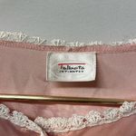 Talbots intimates vintage silk sleep dress nightgown pink size M-L front pocket Photo 2