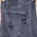 Hollister Low Rise Black Ripped Denim Overalls Photo 6