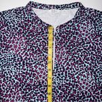 Lady Hagen Stylish Sleeveless Leopard Print ‎ Top Light Blue , Purple and Black Photo 10