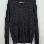 American Eagle dark gray athletic fit v neck sweater small Photo 0